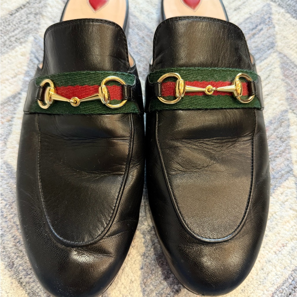 Gucci. Women's Princetown Apron Toe Mules